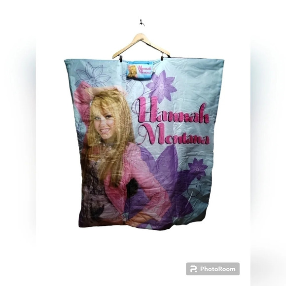 Disney Hannah Montana Miley‎ Cyrus Roll-Up Travel Comforter Blanket - Picture 5 of 5